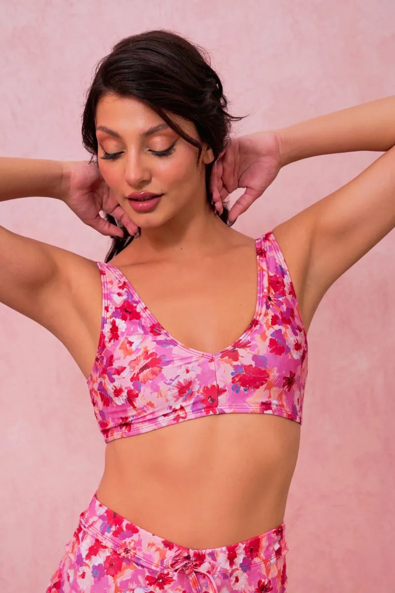 RAD Paradiso Fortuna Top - Pink Floral