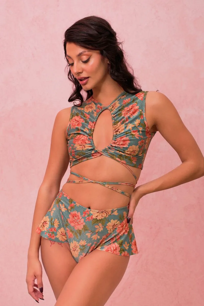 RAD Paradiso Rinascita Bottoms - Teal Floral