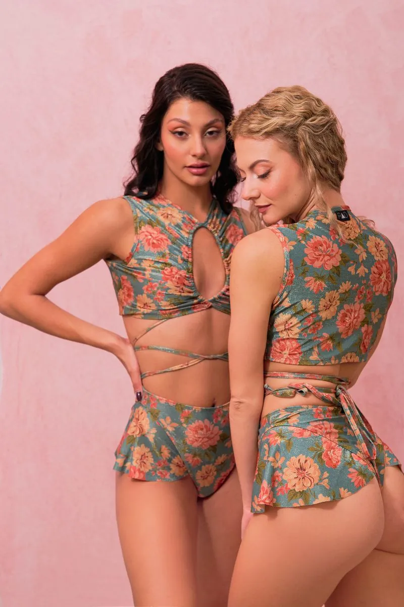 RAD Paradiso Rinascita Bottoms - Teal Floral