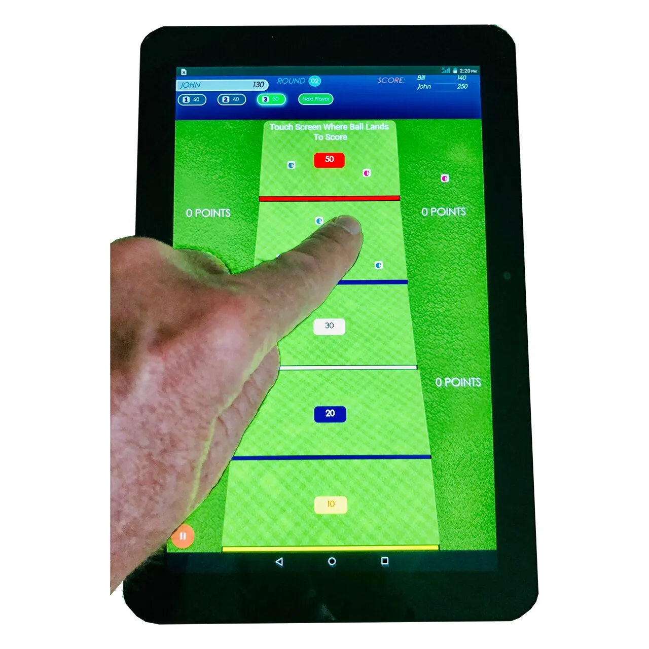 Road Game Grid + Touch Screen Scoring App - Golf Entertainment... Anywhere!