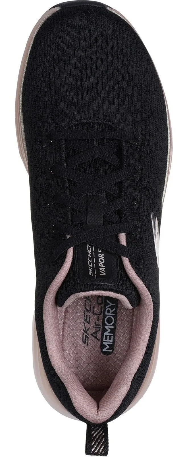 Skechers 150025 Vapor Foam Midnight Glimmer Womens Lace Up Trainer