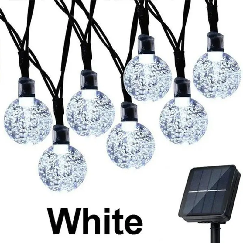 Solar String Lights Outdoor Crystal Fairy Light