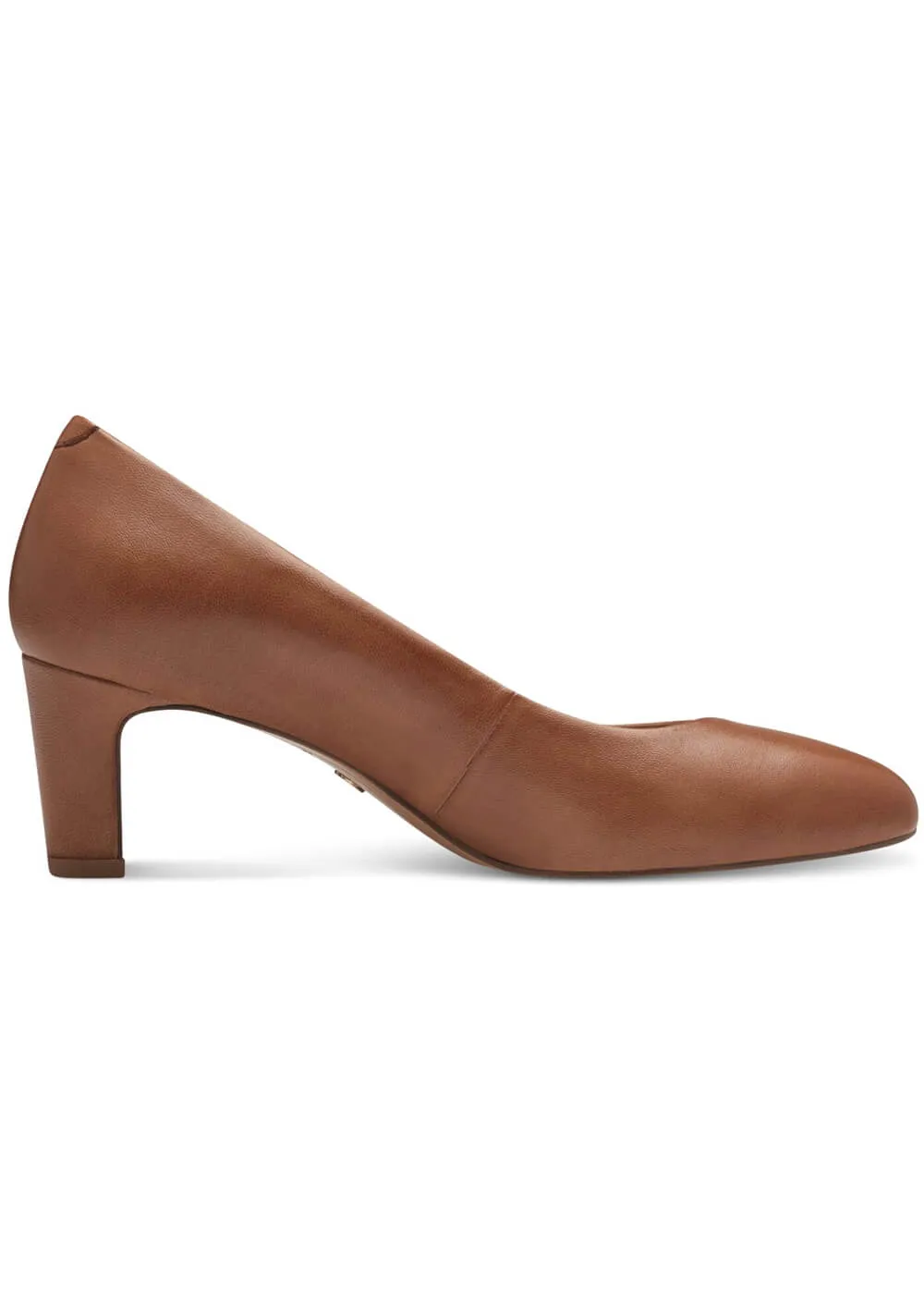 Tamaris Ruby 50's Leather Pumps Cognac