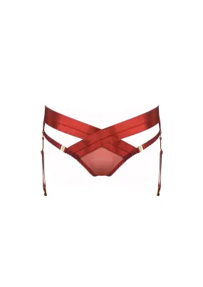 Tomoe Harness Brief Burnt Red