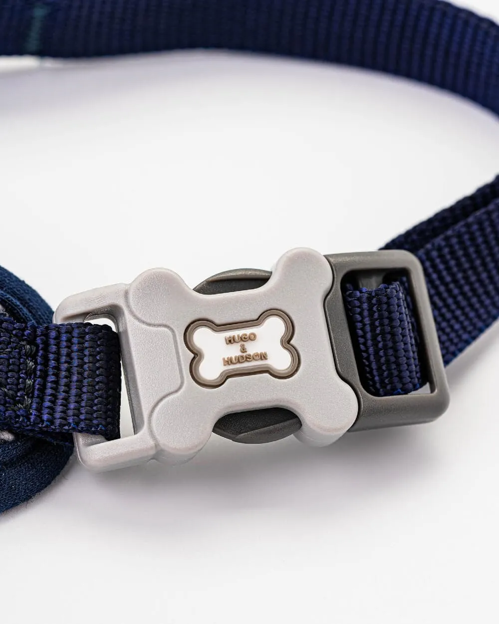 Tweed Dog Harness - Navy Herringbone