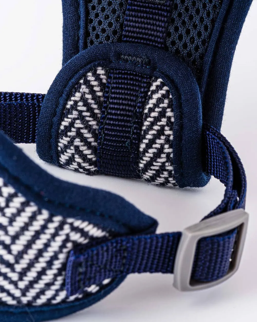 Tweed Dog Harness - Navy Herringbone