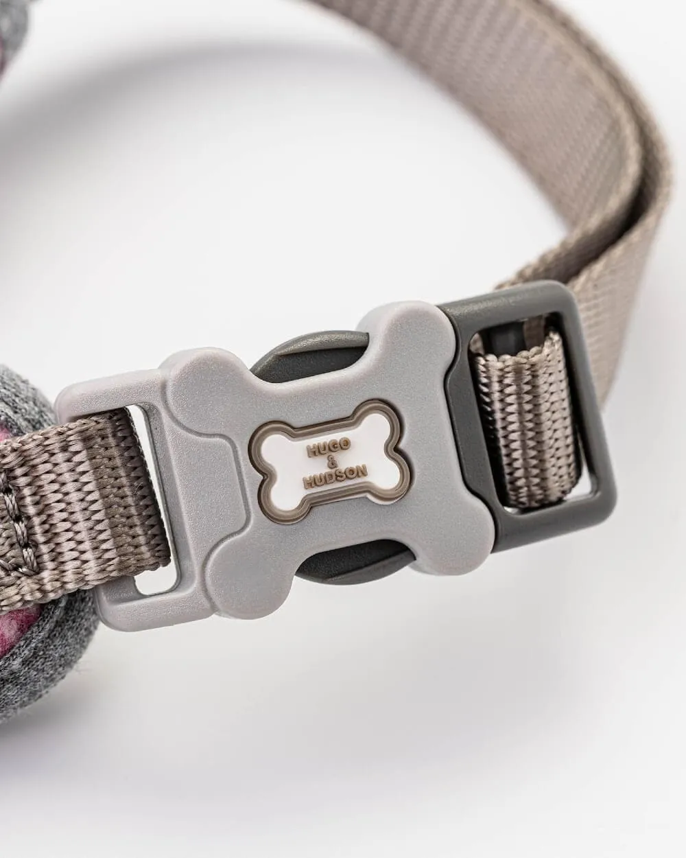 Tweed Dog Harness - Pink Herringbone