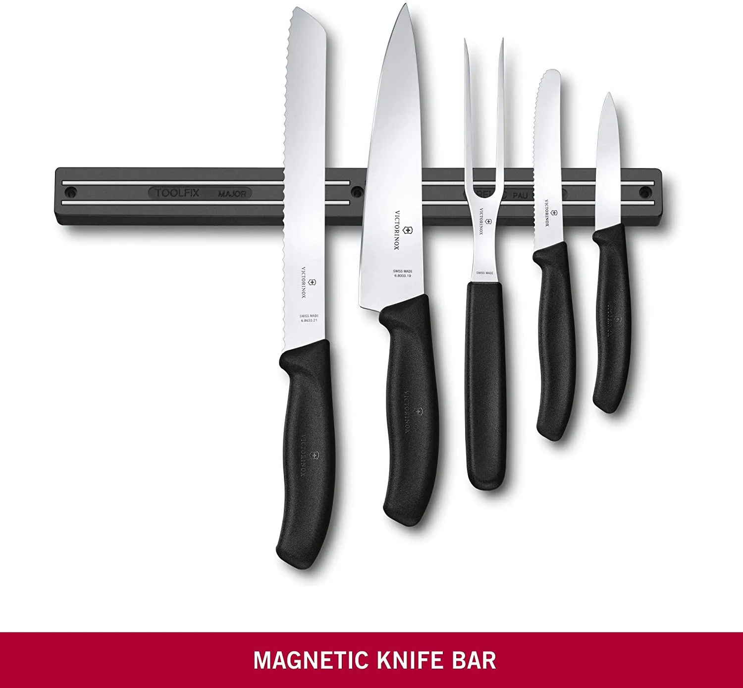 Victorinox Magnetic Knife Bar Magnetic Knife Bar, Black, 7.7091.3