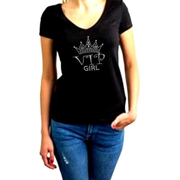 V.I.P. Girl Rhinestone T Shirt