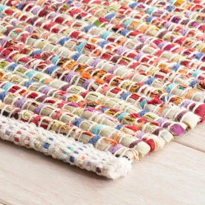 Vista Chindi Handwoven Cotton Rug 4x6