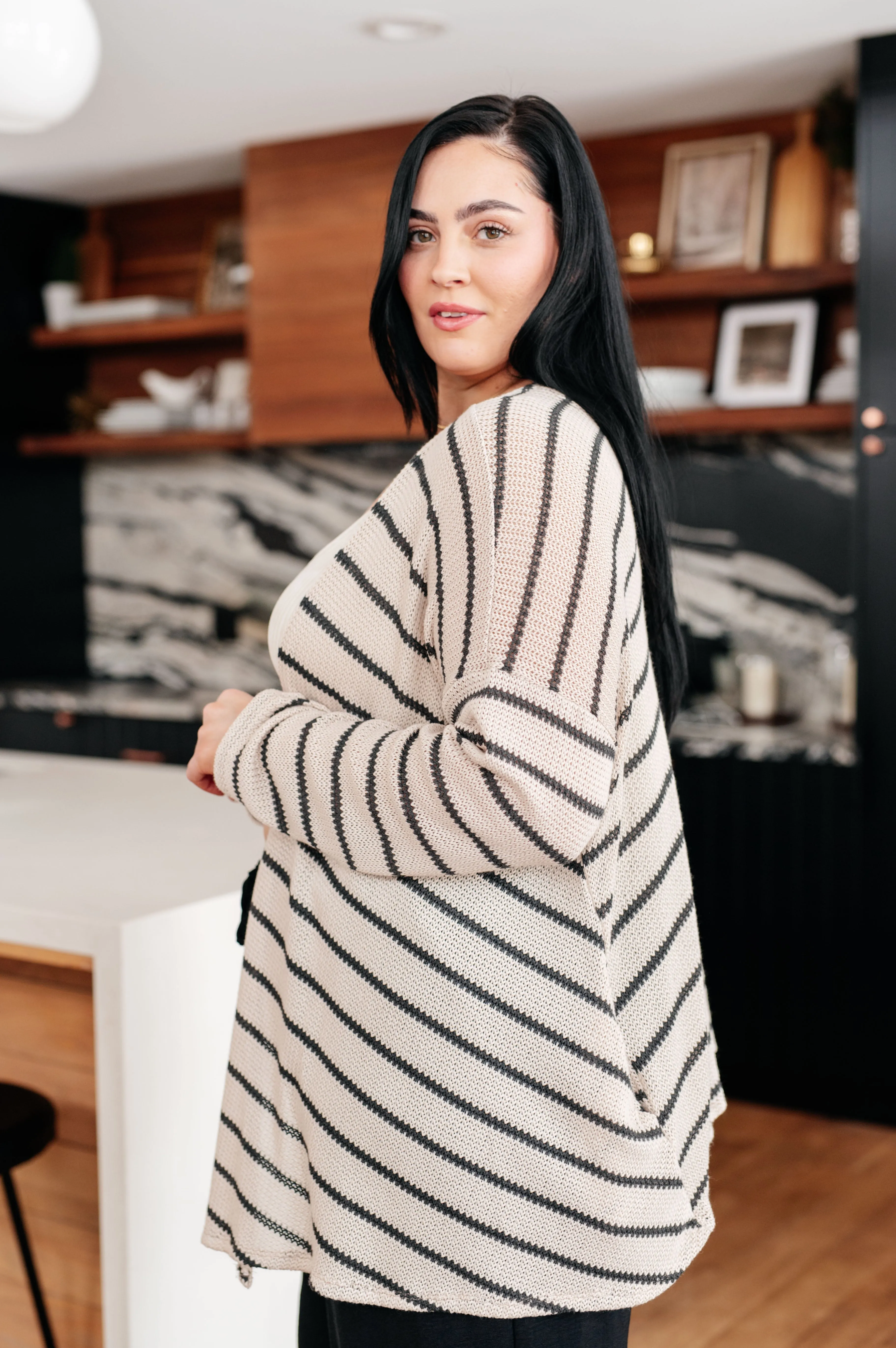 Weekend Adventure Striped Longline Cardigan - Buy Now