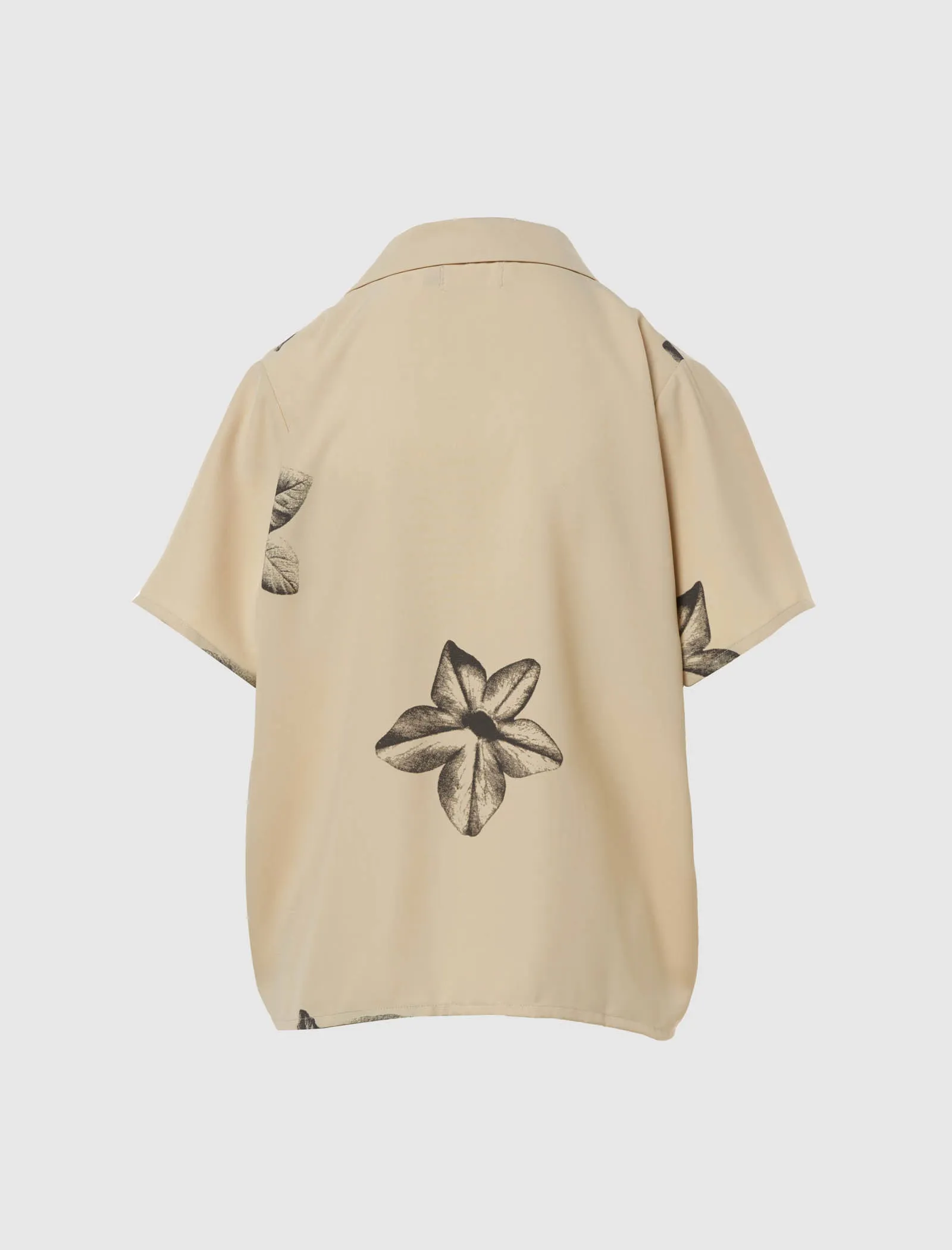 WOMEN'S FLORAL CAMP BUTTON UP SHIRT