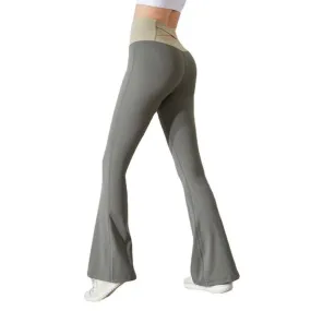 Womens Long Fitness Yoga Pants Flare