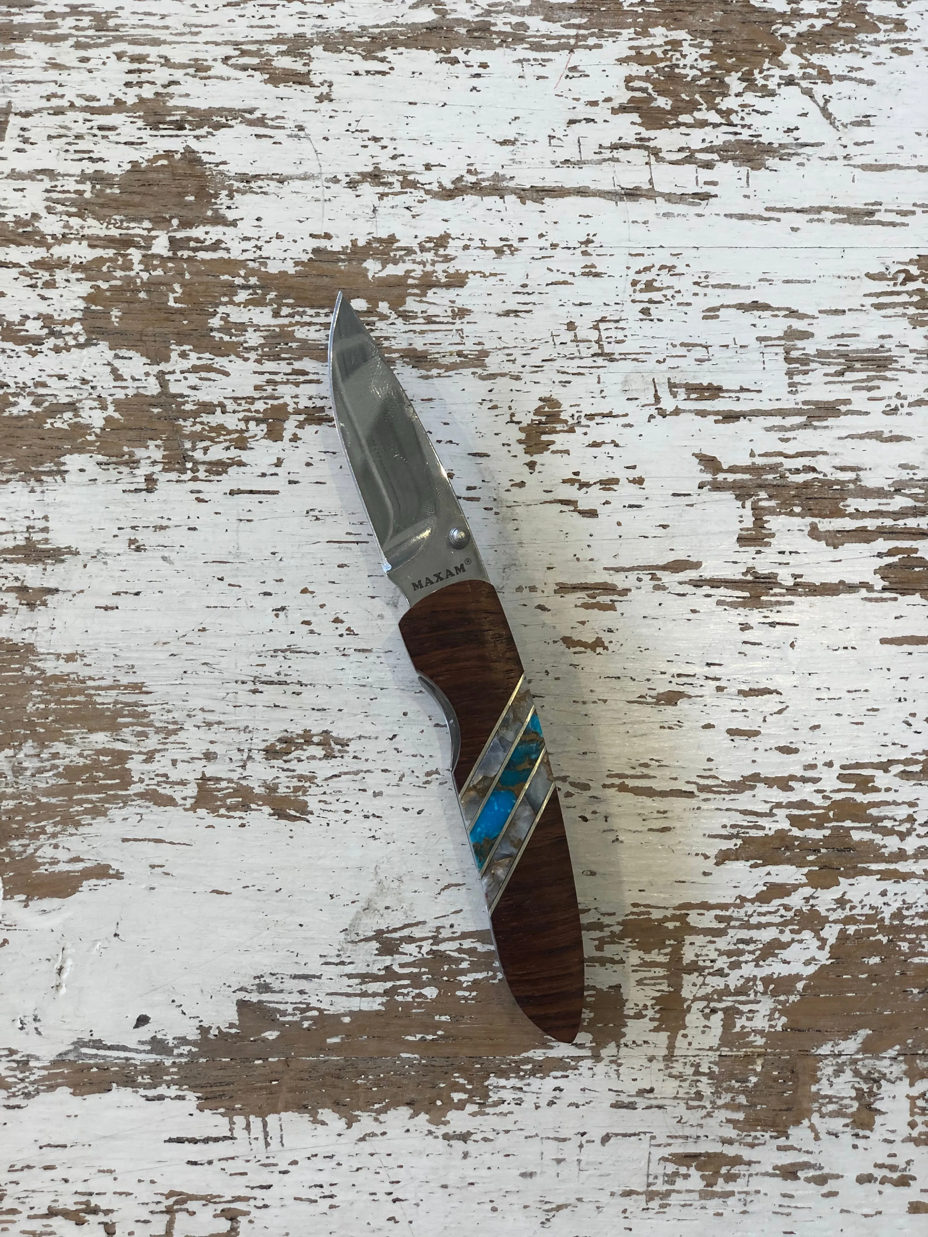 Wood + Turquoise Mix Knife