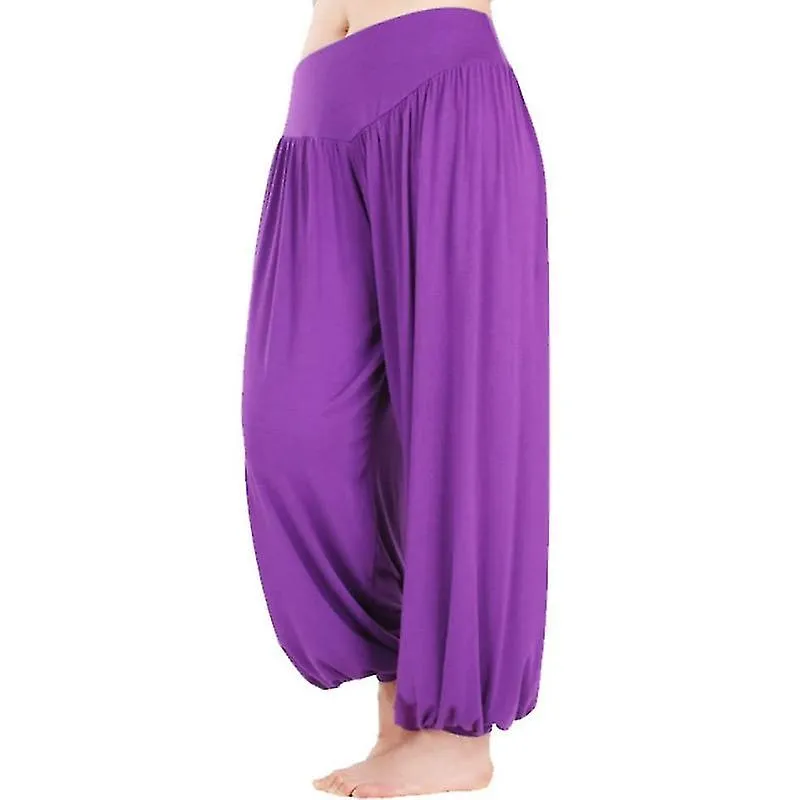 Yoga Pants For Women Ladies Full Length Trousers Modal Baggy Boho