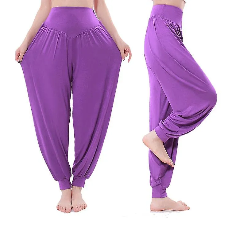 Yoga Pants For Women Ladies Full Length Trousers Modal Baggy Boho